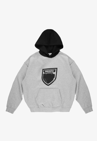 Bluza męska z kapturem Prosto Splash Shield szara