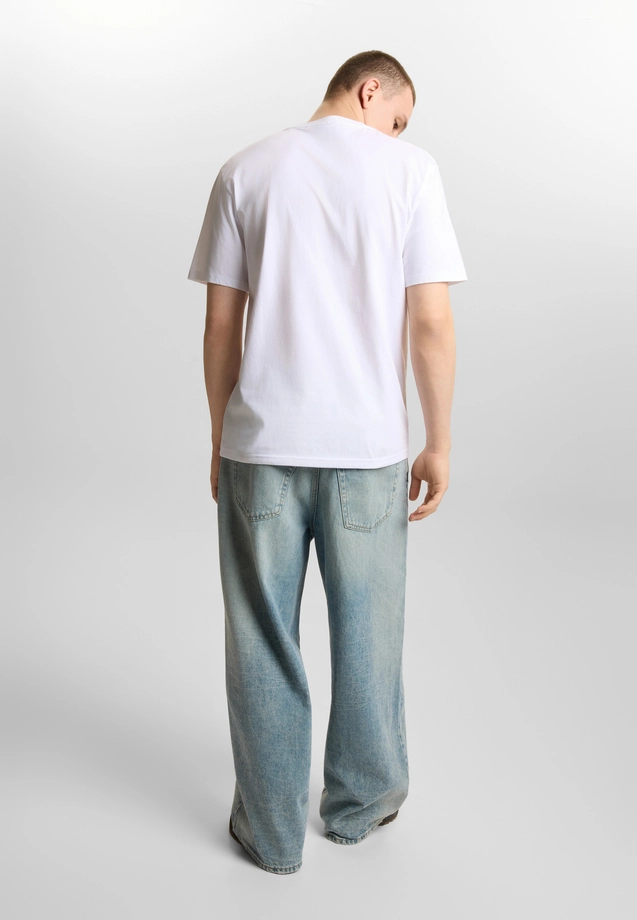 Koszulka męska t-shirt Prosto Runner biała