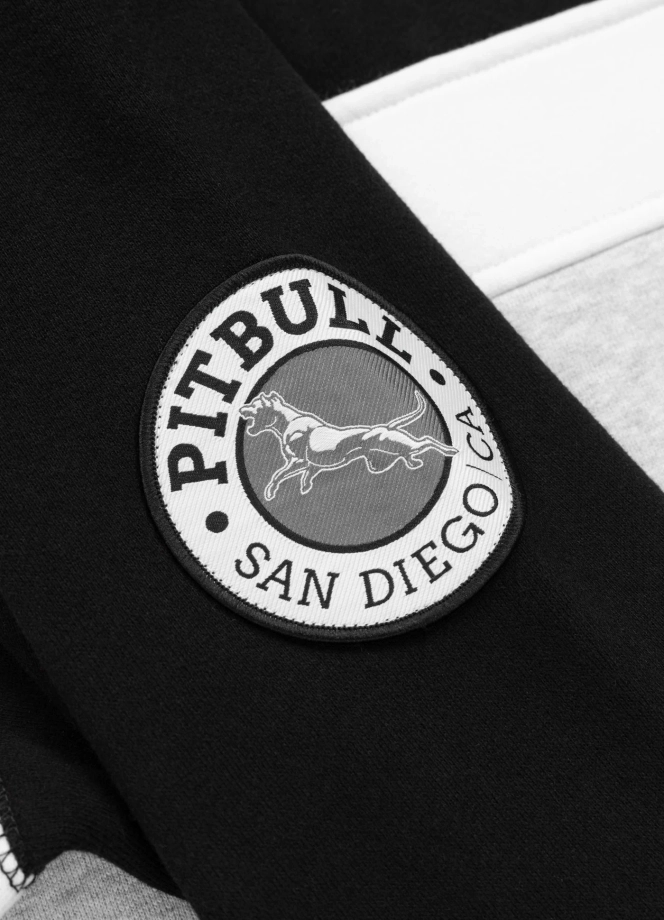 Bluza męska z kapturem Pit Bull Gibson czarno/szara