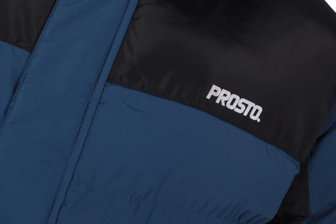 Kurtka zimowa męska z kapturem Prosto Klasyk Adament 3.0 niebieska