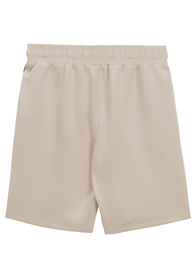 Spodenki szorty dresowe męskie Pitbull Pit Bull Powers off-white kremowe