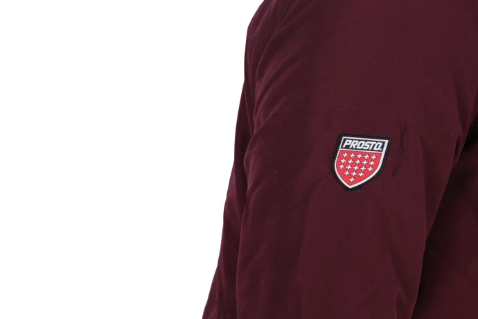 Kurtka męska zimowa Prosto Klasyk Long burgundowa