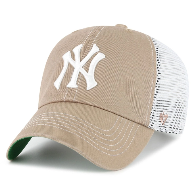 Czapka z daszkiem 47 Brand New York Yankees Trawler Clean Up jasno brązowa