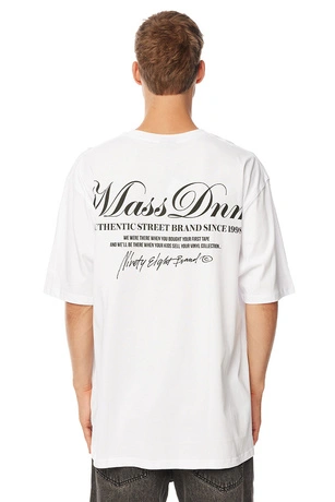 Koszulka męska t-shirt Mass Dnm Authentic biała