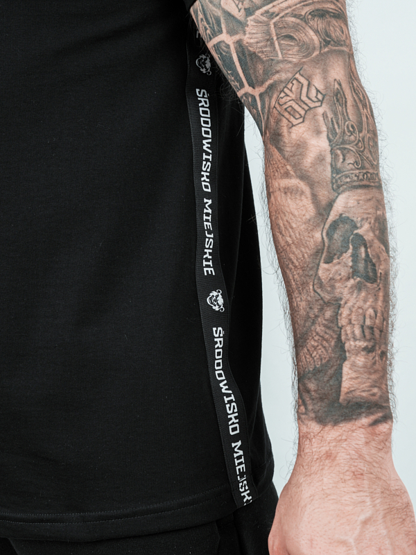 Koszulka męska t-shirt Środowisko Miejskie Miś Lampas czarna