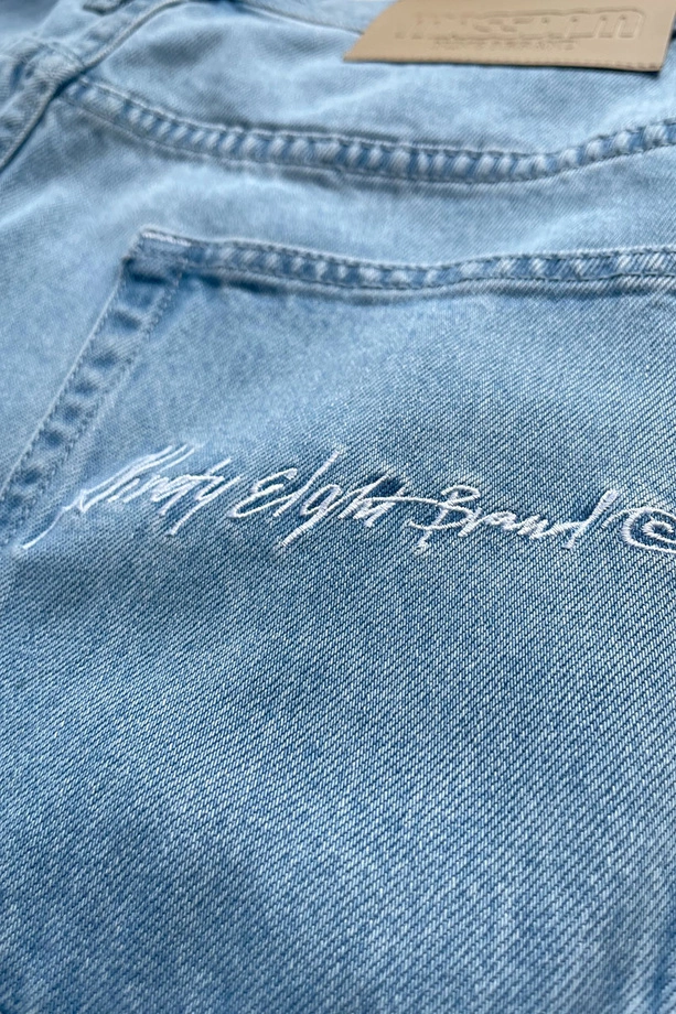 Spodnie męskie Jeans Extra Baggy Mass Denim Authentic jasno niebieskie