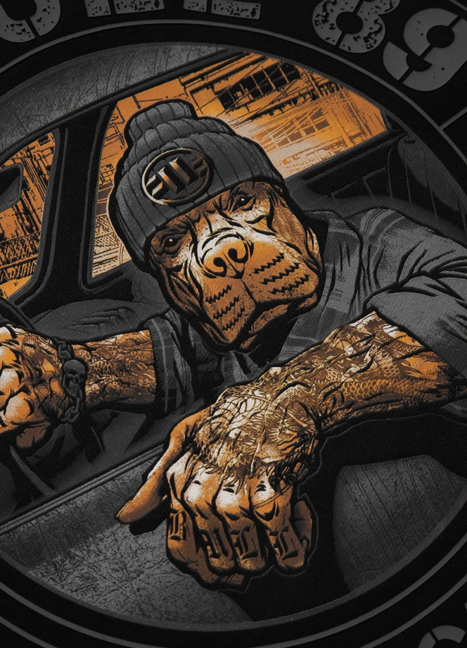 Bluza męska bez kaptura Pitbull Pit Bull Driving czarna