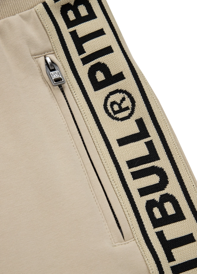 Spodenki szorty dresowe męskie Pitbull French Terry Byron beżowe