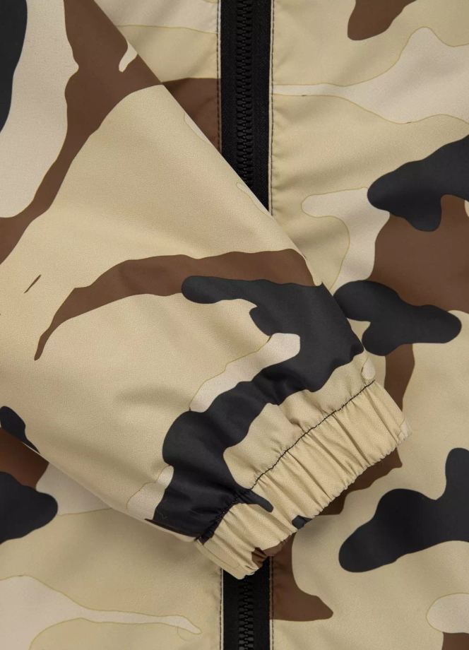 Kurtka męska wiosenna przejściowa Pit Bull Horizon Windbreaker wiatrówka piaskowa camo