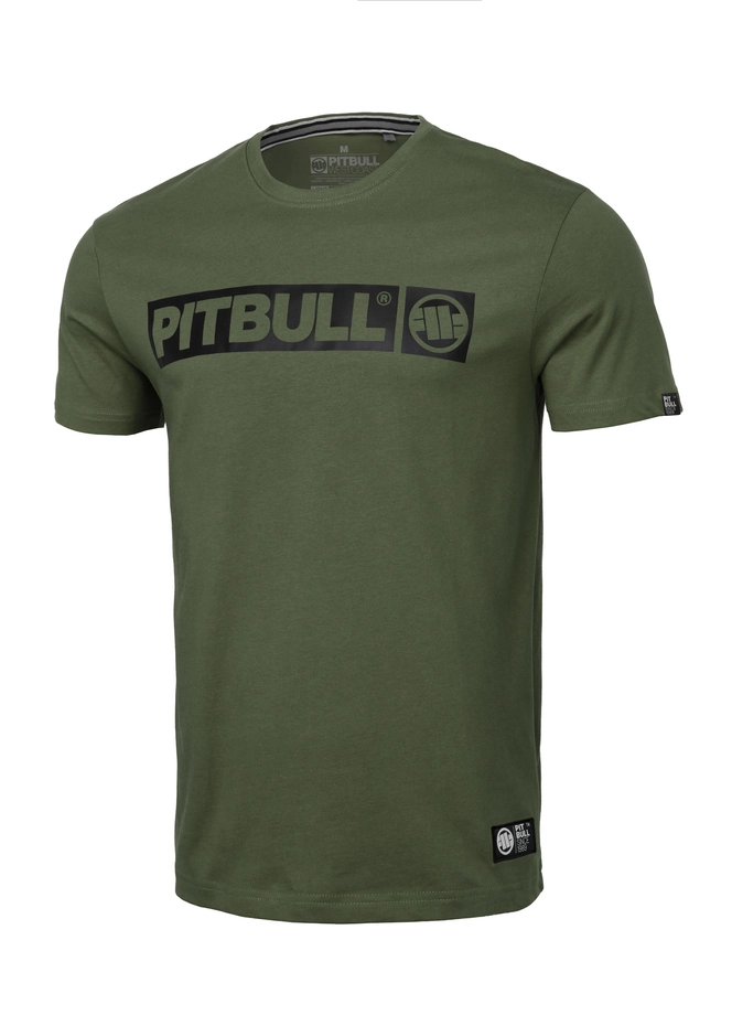 Koszulka męska T-Shirt Pit Bull Pitbull Hilltop 25 oliwkowa zielona