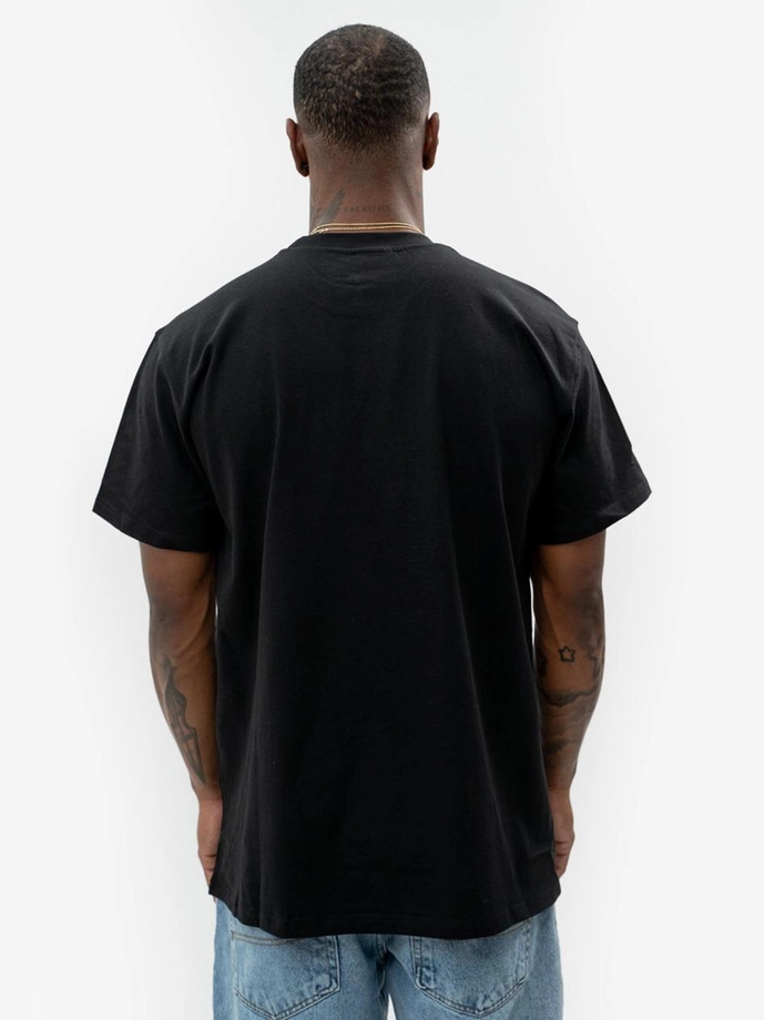 Koszulka t-shirt męski Jigga Wear Haft Simple Crown czarna