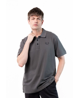 Koszulka męska Polo Moro Sport Mini Paris Laur ciemno szara