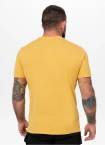 Koszulka męska T-Shirt Pit Bull Pitbull San Diego CA Small Logo Slim Fit żółta
