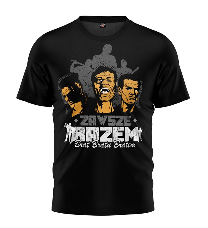 Koszulka męska T-shirt Public Enemy Zawsze Razem Brat Bratu Bratem czarny