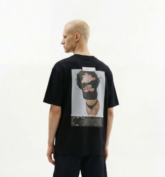 Koszulka męska t-shirt oversize Prosto Callendar czarna