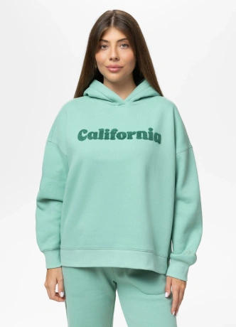 Bluza damska z kapturem Pitbull Tulla California miętowa