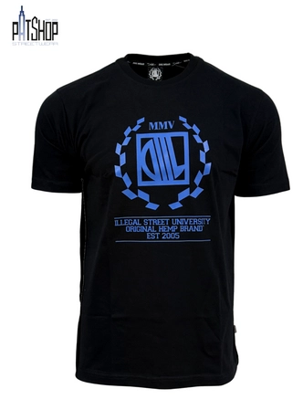 Koszulka męska t-shirt Diil Laur niebiesko/czarna