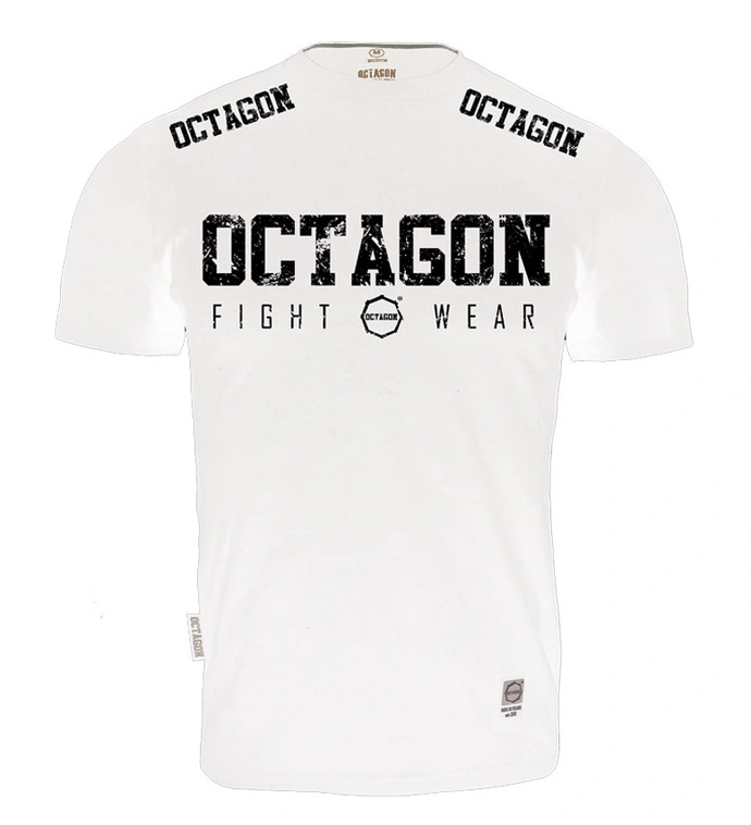 Koszulka męska T-shirt Octagon Fight Wear OCTAGON biała