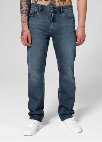 Spodnie jeans męskie Pitbull Medium Wash Highlander niebieskie