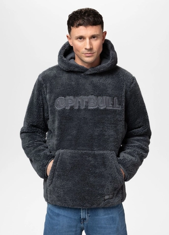 Bluza męska z kapturem Pit Bull Aragon grafitowa
