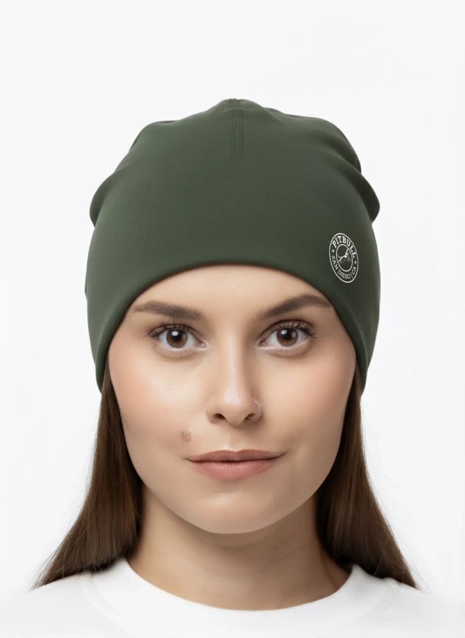 Czapka kompresyjna Pit Bull Beanie Pitbul San Diego CA zielona