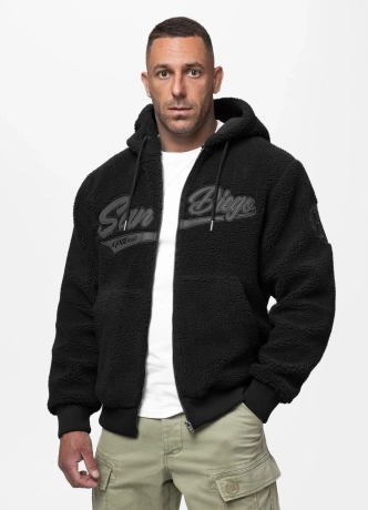 Bluza męska rozpinana z kapturem Pit Bull Galaxy czarna