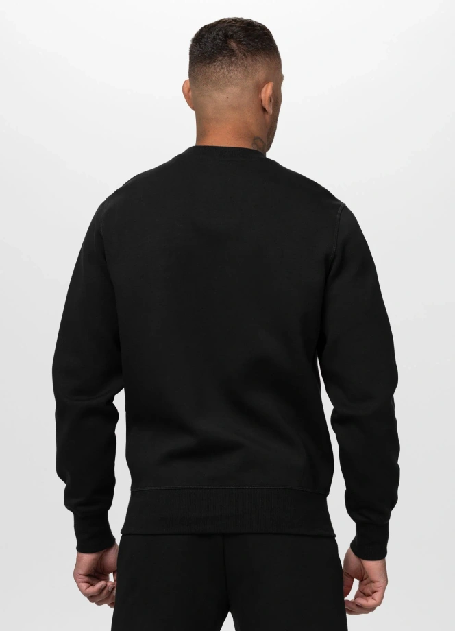 Bluza męska bez kaptura Pit Bull Charger Small Logo czarna