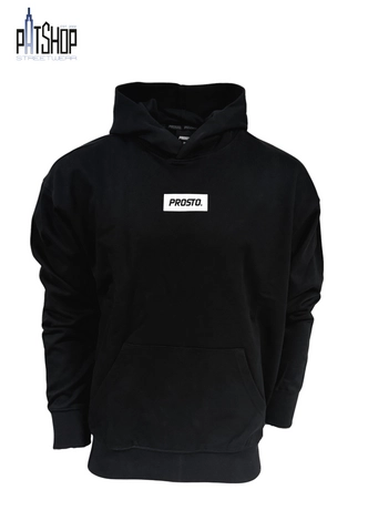 Bluza męska z kapturem oversize Prosto Box czarna