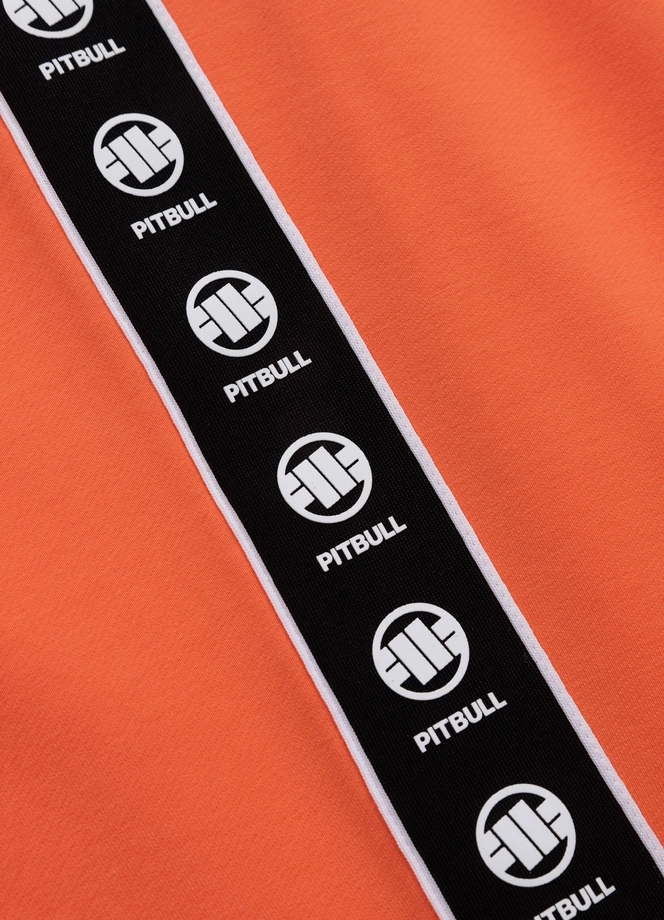 Spodenki szorty dresowe męskie Pitbull Pit Bull Tape Nugget łososiowe pomarańczowe