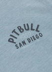 Koszulka męska T-Shirt Pit Bull Pitbull Denim Washed Raw Pacific sprany niebieski