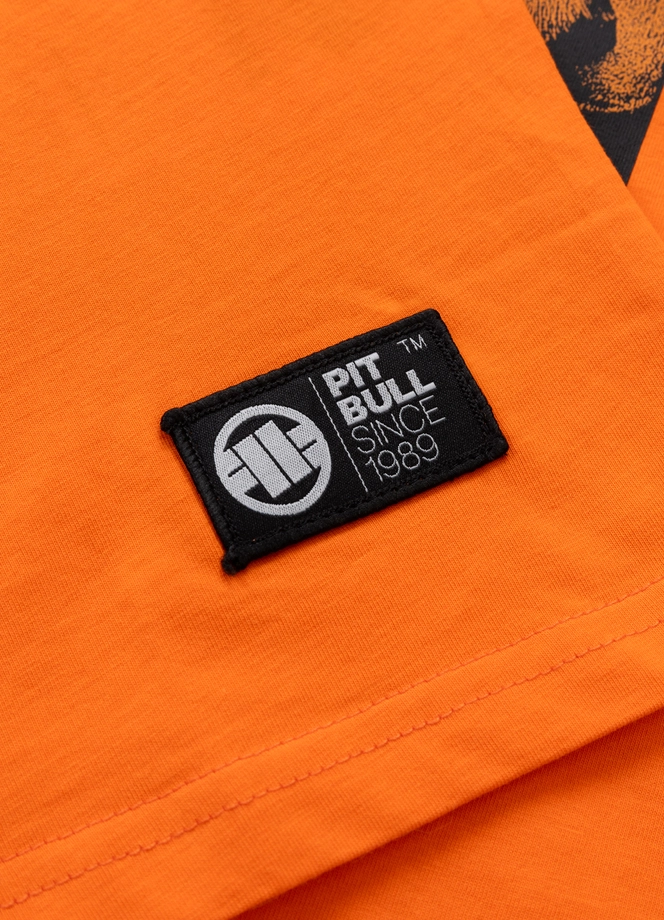 Koszulka męska T-Shirt Pit Bull Pitbull Eighty Nine Dog 25 pomarańczowa