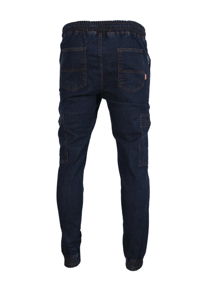 Spodnie jogger Elade Classic Cargo dark blue denim jeans
