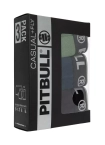 Bokserki męskie Pitbull 3-pak Pit Bull Fly zielone/granatowe/czarne