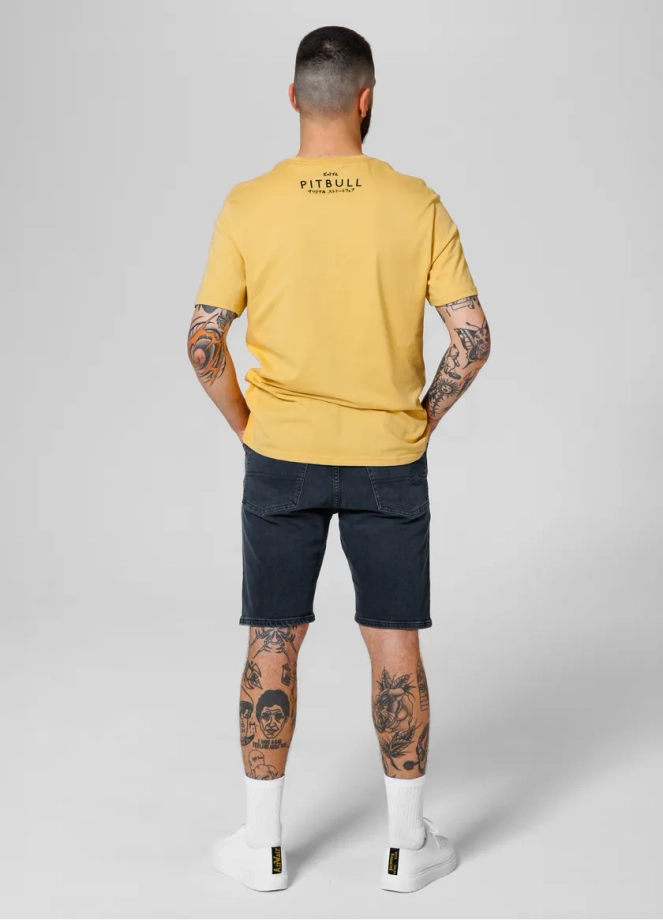 Spodenki szorty jeans męskie Pitbull Dark Wash Highlander granatowe