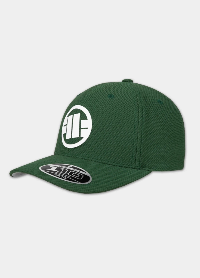Czapka z daszkiem Snapback Pit Bull Hybrid Logo zielona