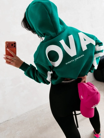 Bluza damska z kapturem Olavoga Vinta zielona