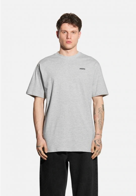 Koszulka męska t-shirt Prosto Base szara