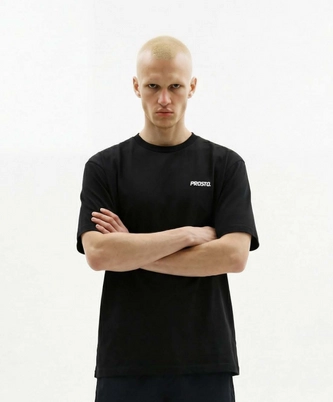 Koszulka męska t-shirt Prosto Base 26 czarna