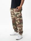 Spodnie Materiałowe Baggy Bojówki Jigga Wear Ripstop Military brązowo/zielone camo