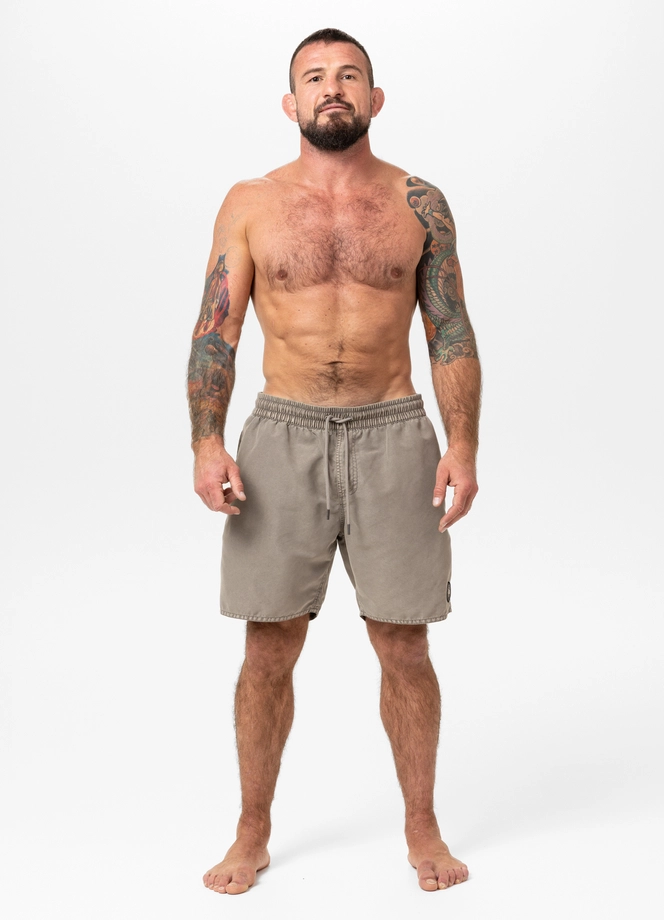 Spodenki szorty kąpielowe męskie Pitbull Balfour jasno brązowe