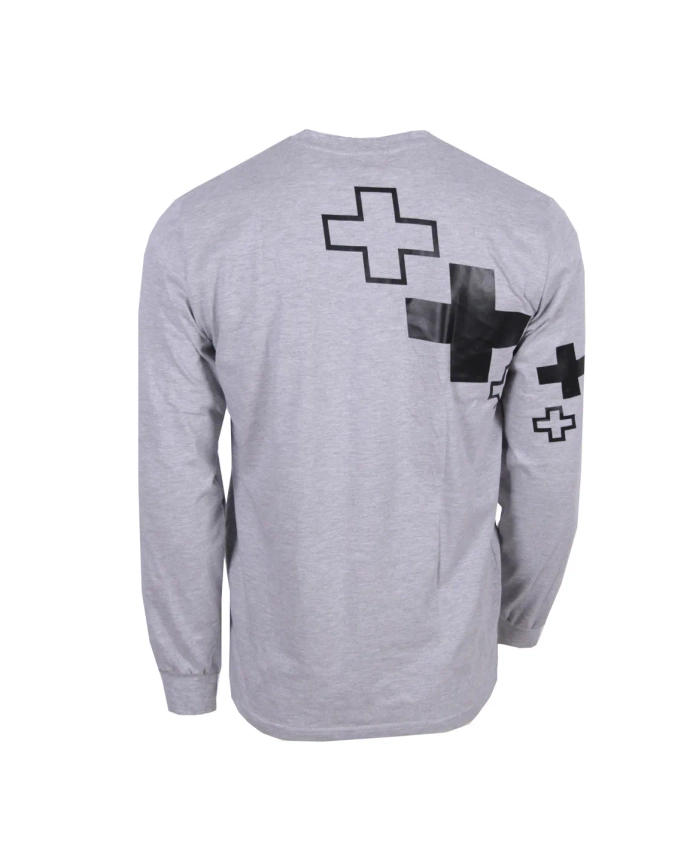 Koszulka longsleeve męski Prosto Klasyk Ergo szary