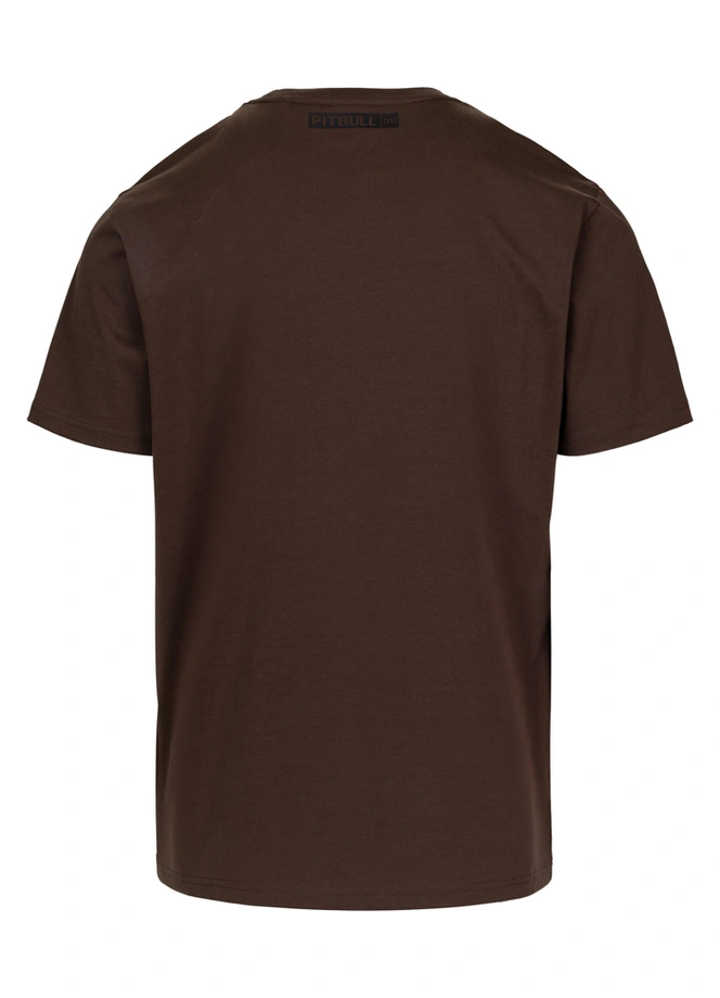 Koszulka męska T-Shirt Pitbull Hilltop ciemno brązowa