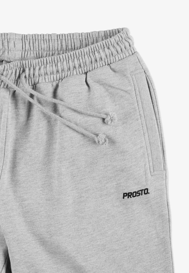 Spodnie dresowe joggery męskie Prosto Old Logo szare