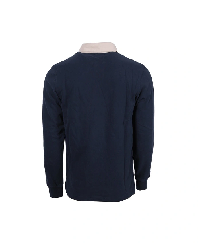 Koszulka longsleeve męski Polo Prosto Klasyk Dimes granatowa