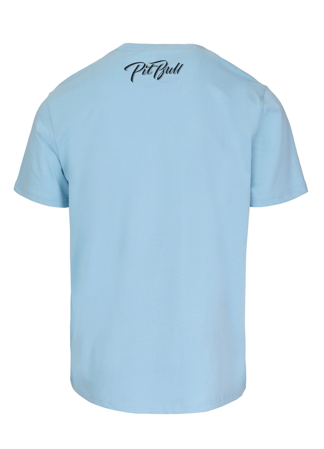 Koszulka męska T-Shirt Pit Bull Pitbull El Jeffe jasno niebieska