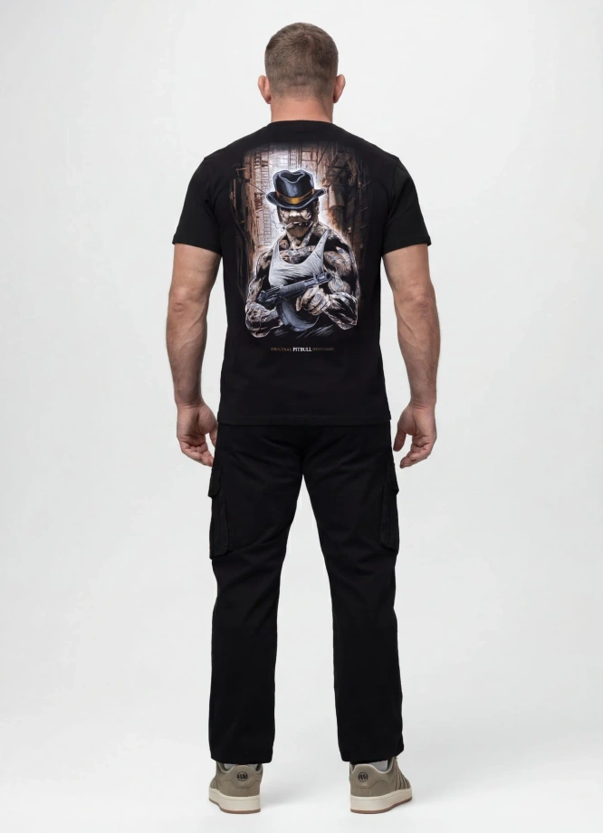 Koszulka męska T-Shirt Pit Bull Hatter czarna