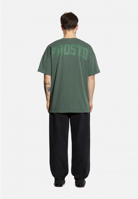 Koszulka męska t-shirt oversize Prosto Zont zielona