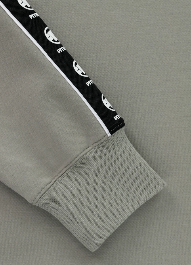 Bluza męska bez kaptura Pitbull Pit Bull Tape Nugget dusty salvia