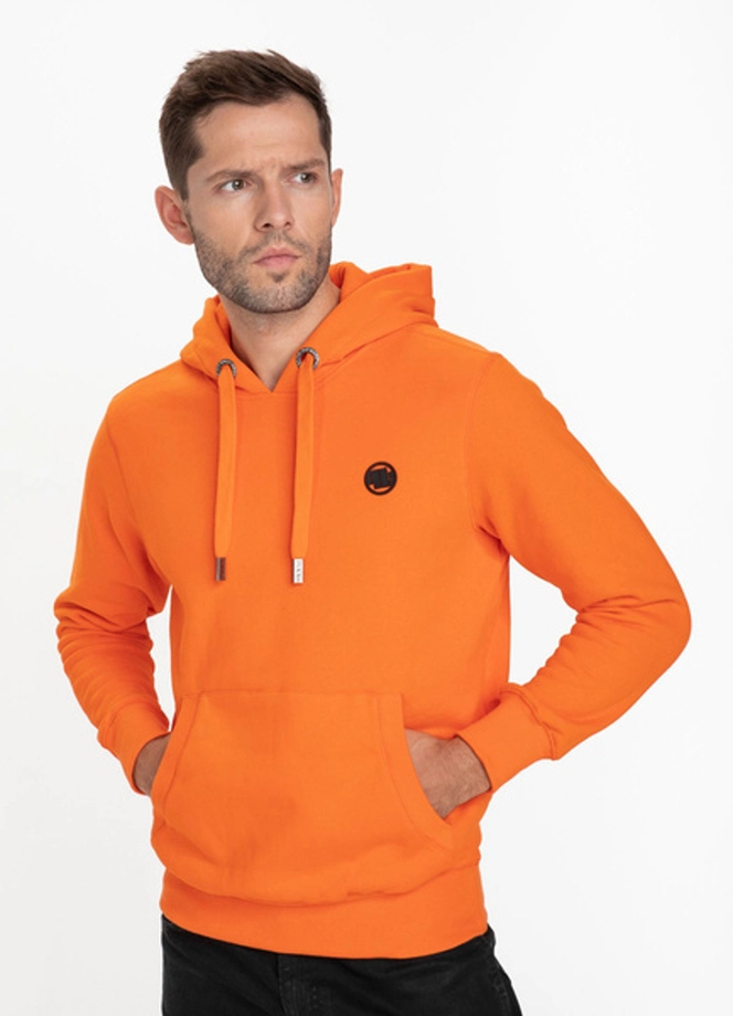 Bluza z kapturem Pit Bull Small Logo hooded orange