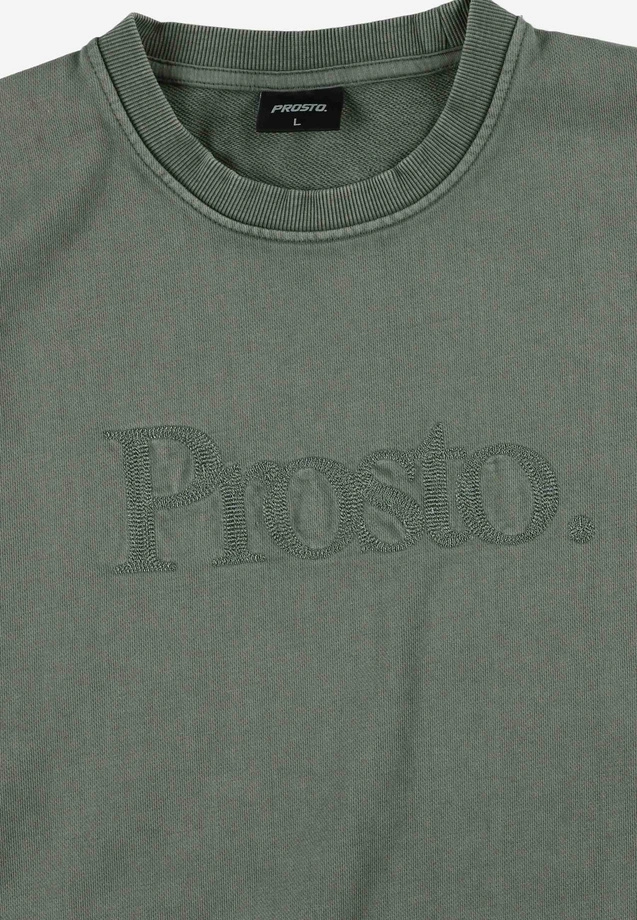 Bluza męska oversize Prosto Sheriff crewneck zielona